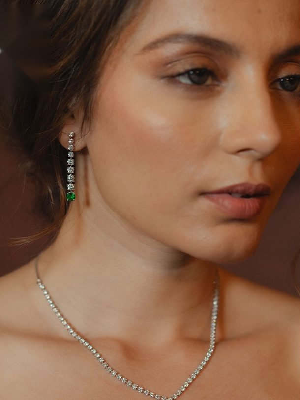 Pear Drop Diamond Necklace